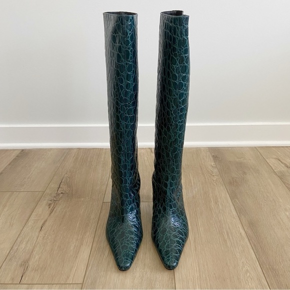 By Far Stevie 42 Boot in Petrol Croc Size 40 - Picture 3 of 16